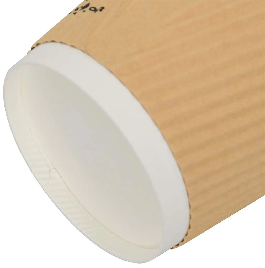 Copos de café de papel 500 pcs 8oz 200ml castanho