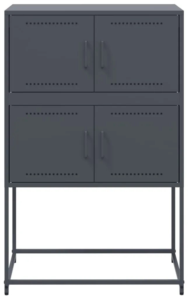 Aparador 68,5x38,5x107 cm aço antracite