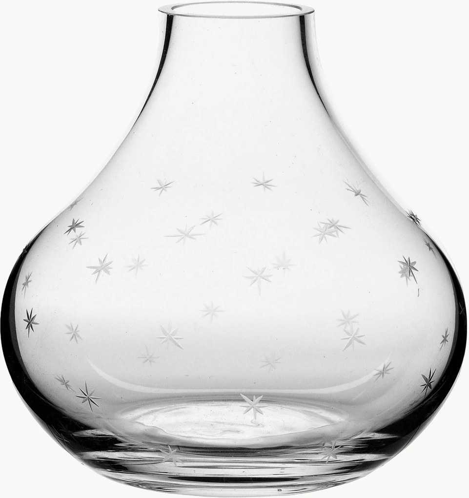 Jarra em cristal artesanal Stars, Alt 11 cm