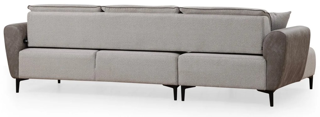 Sofá-Cama de Canto Aren – Cinzento – 150 x 260 cm