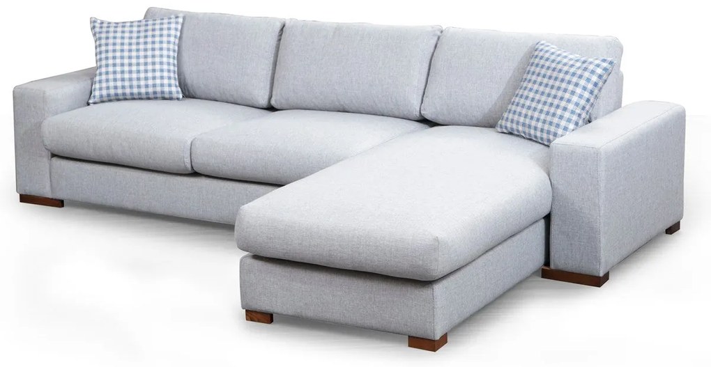 Sofá de Canto Loop – Cinzento Claro – 290 cm x 194 cm