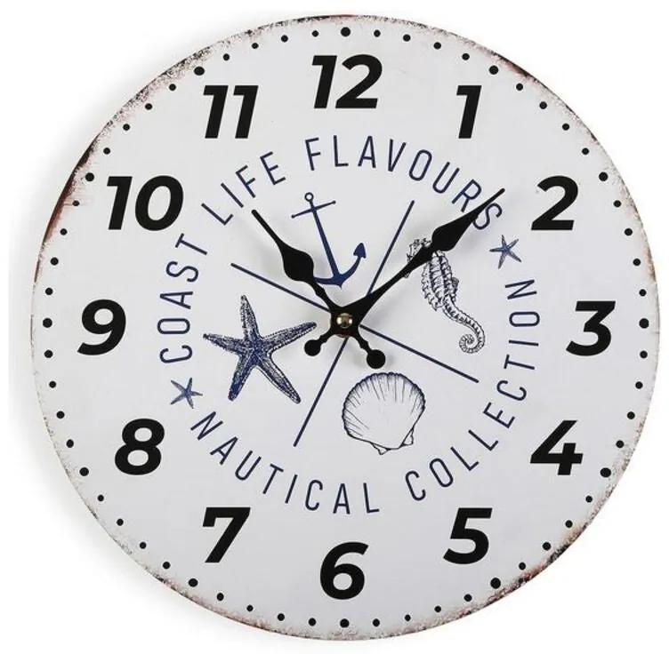 Relógio de Parede Versa Nautical Madeira (4 x 30 x 30 cm)