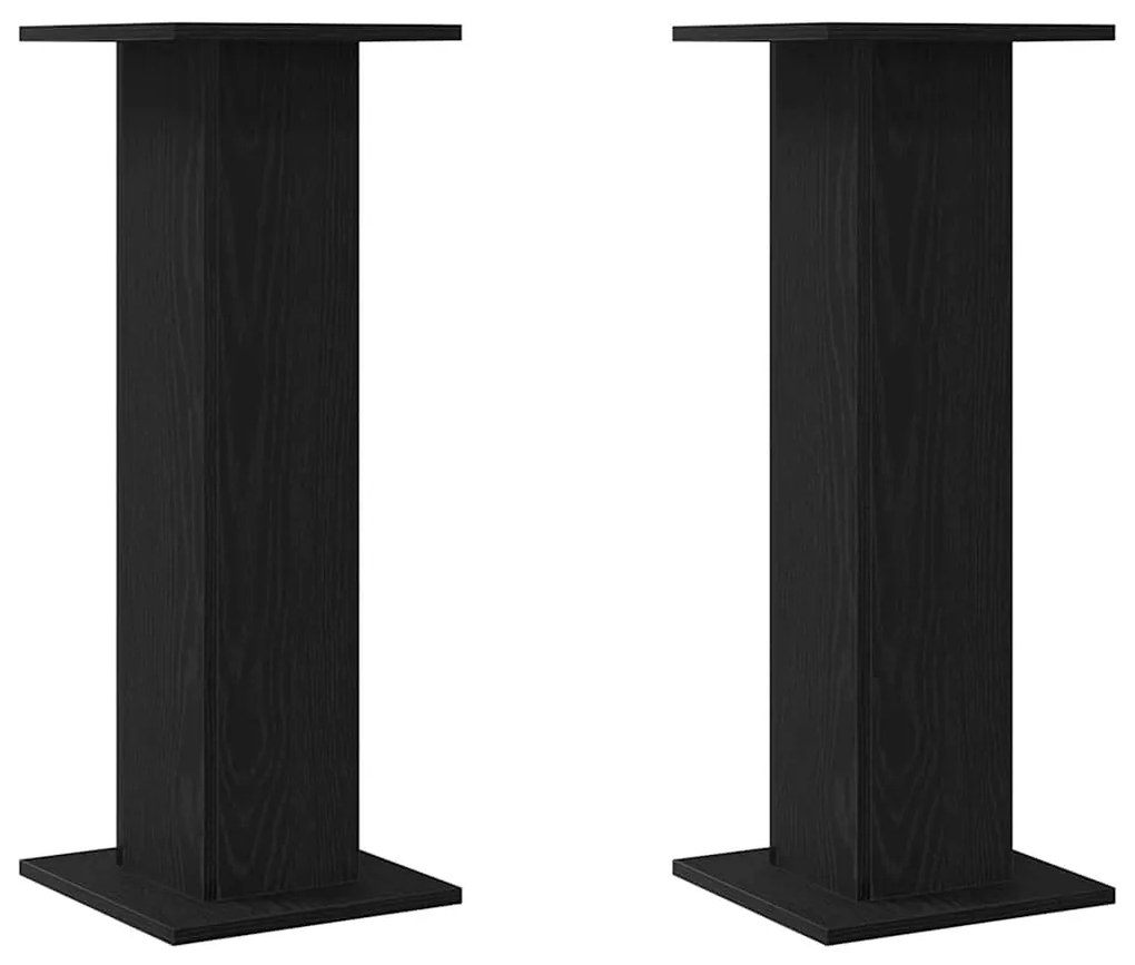 Suporte para Plantas vidaXL 2 pcs Carvalho Preto 30x30x80 cm Madeira d