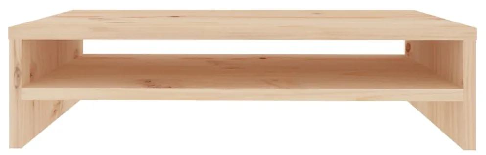 Suporte para monitor 50x24x13 cm madeira de pinho maciça