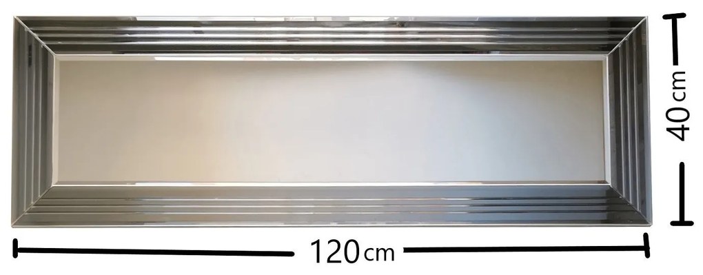 Espelho A302D – Prateado – 120x40x2,2 cm