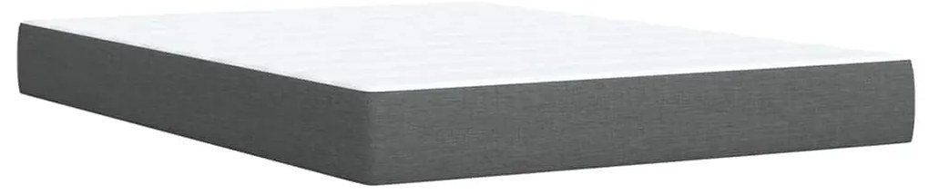 Cama com molas/colchão 160x200 cm tecido cinzento-escuro