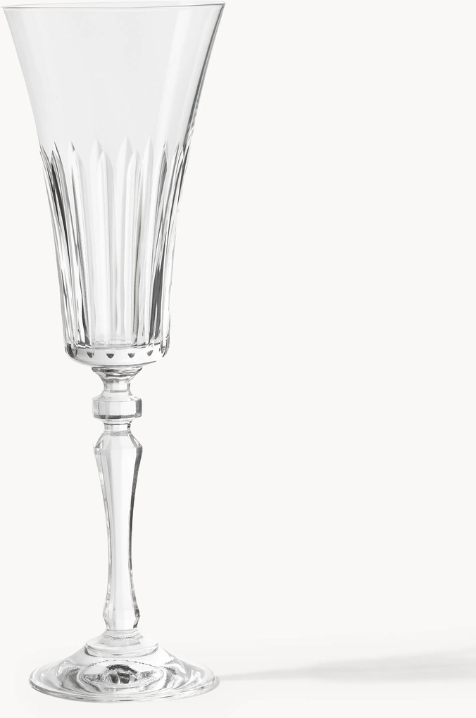 Copos de champanhe de cristal Alessio, conjunto de 4