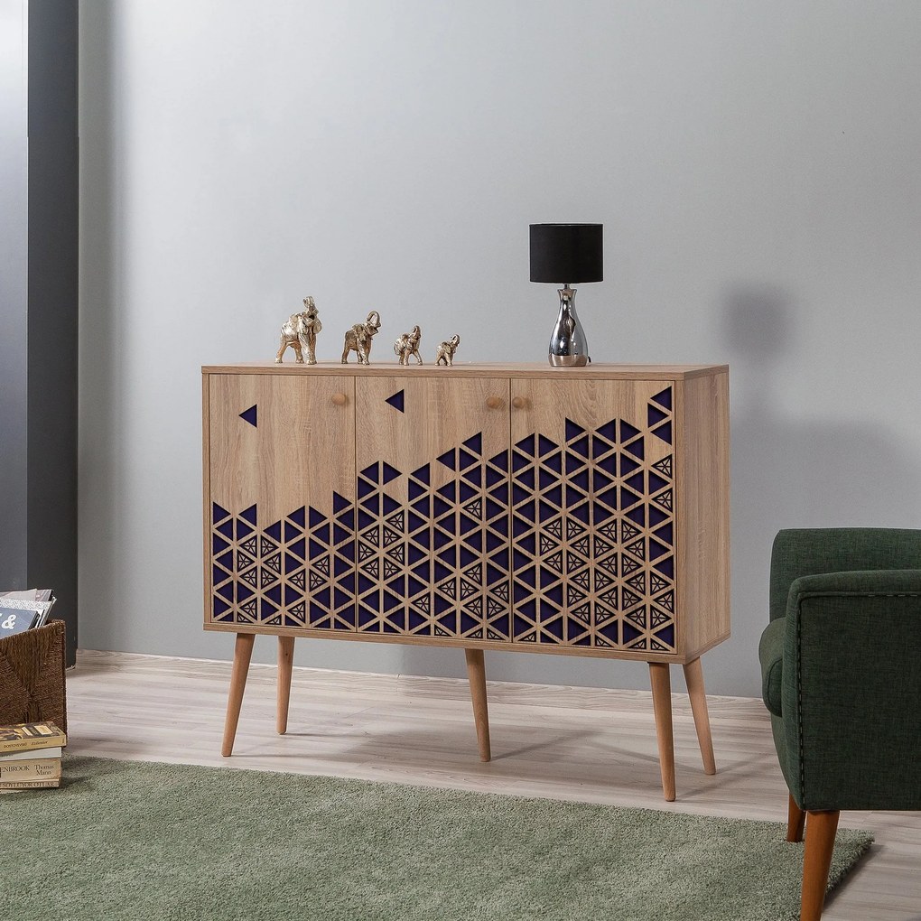 Console Mega – Carvalho Sonoma – 120x90x36 cm
