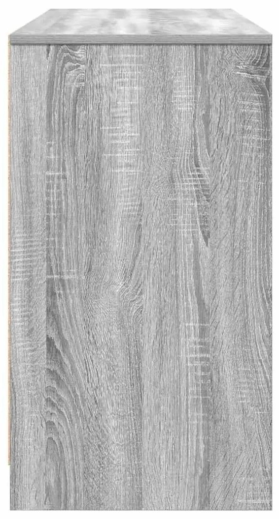 Secretária 120x42x76 cm derivados de madeira cinzento sonoma