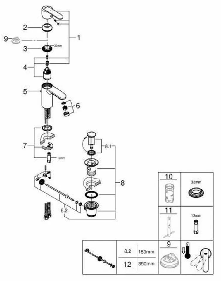 Torneira Monocomando Grohe 23231000 Latão