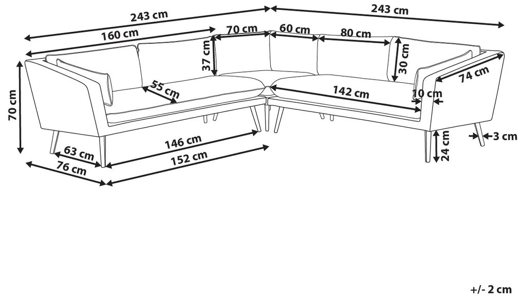 Sofá de jardim modular 5 lugares cinzento LORETELLO Beliani