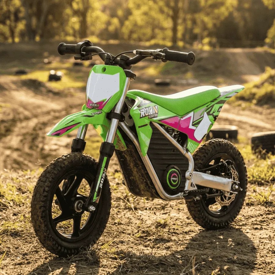 Mini moto elétrica para crianças Minicross electrica 250W 12/12" Warrior MX-E250 Verde