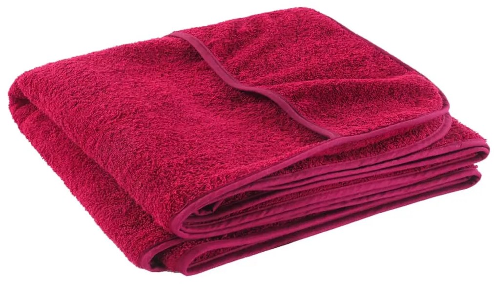 Toalhas de praia 4 pcs 60x135 cm tecido 400 GSM bordô