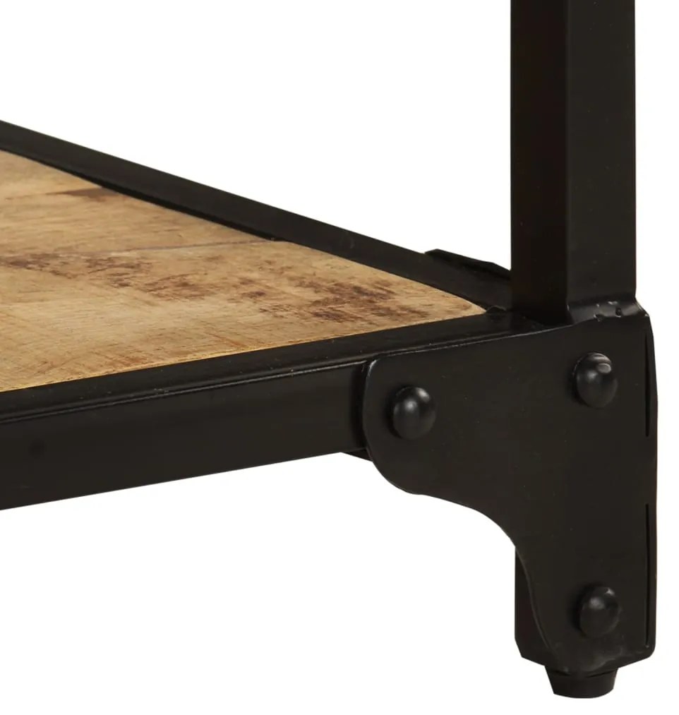Mesa de centro 90x45x35 cm madeira de mangueira áspera maciça