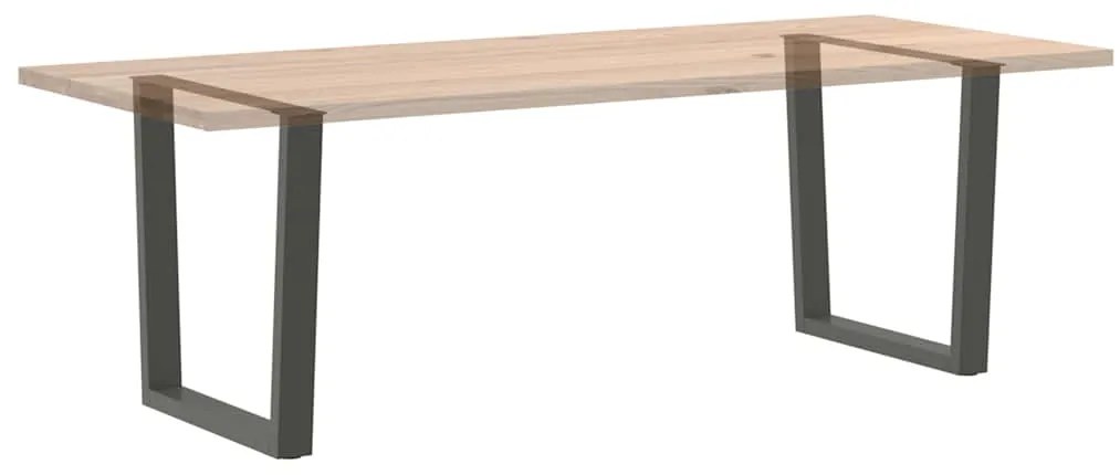 Pés para mesa de jantar em forma de V, 2 peças, antracite, 90x (72-73,
