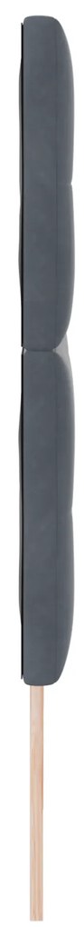 Cabeceira vidaXL Botonê Cinza Escuro 180 cm Veludo