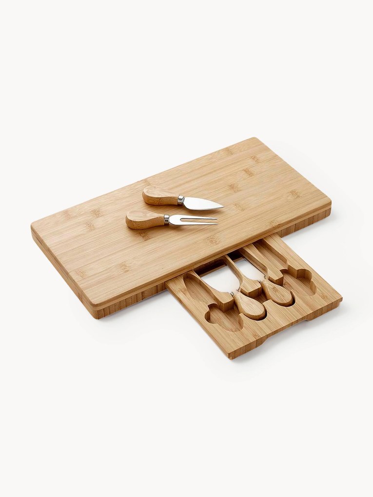 Tábua de cortar queijo Fromagerie com facas de queijo, conjunto de 5