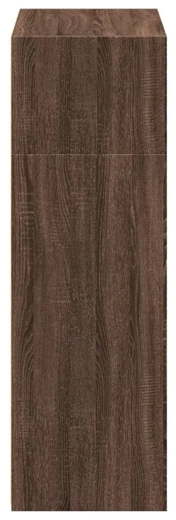 Armário alto 70x41x124cm derivados de madeira carvalho castanho