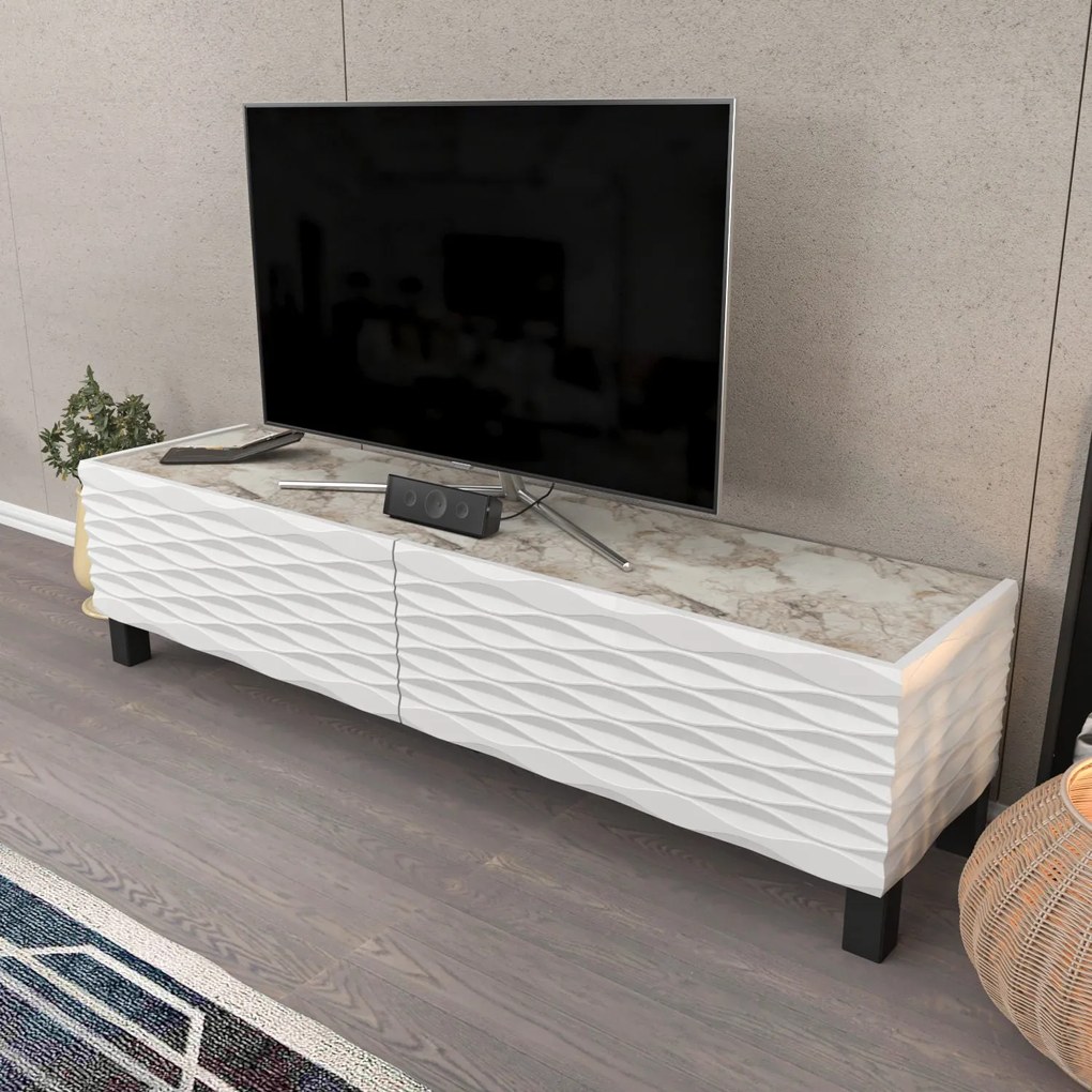 Móvel TV Lerze – Branco – 149,2x35x38 cm