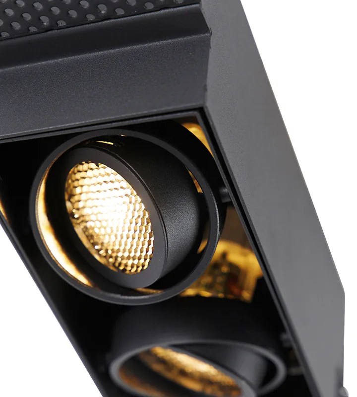 LED Spot embutido inteligente preto Trimless 2 luzes incl. Wifi GU10 - Oneon Honey Moderno