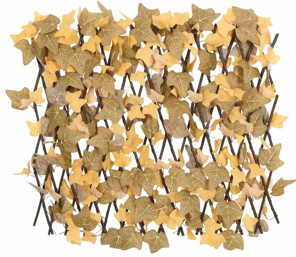 Treliça de ácer artificial extensível 5 pcs 180x60 cm laranja