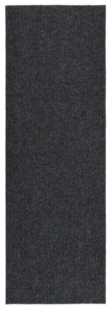 vidaXL Tapete/passadeira de entrada 100x300 cm antracite