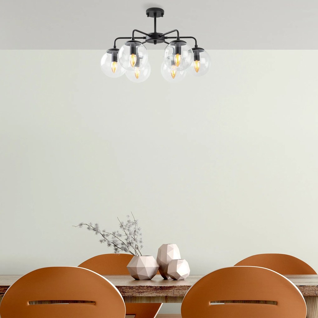 Candeeiro Viran – Preto – 56 x 56 x 43 cm