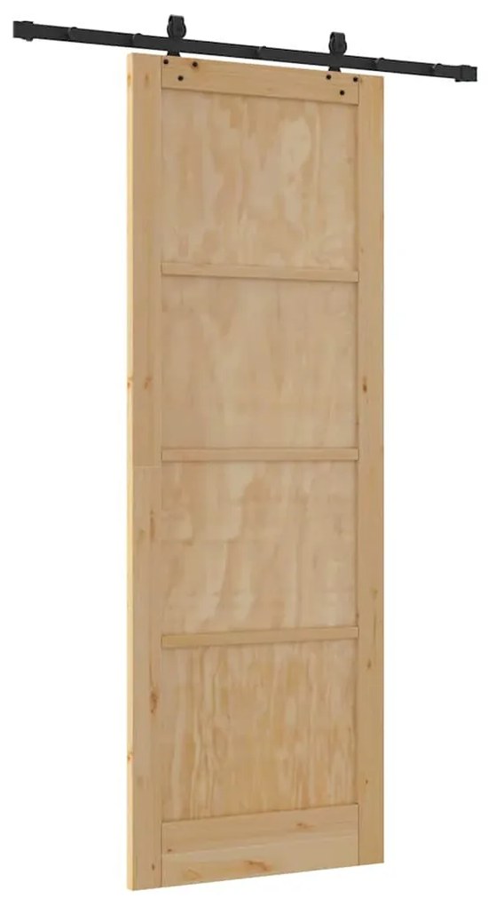 Porta Deslizante com Conjunto de Hardware 'ORKDAL'Madeira Sólida de Pi