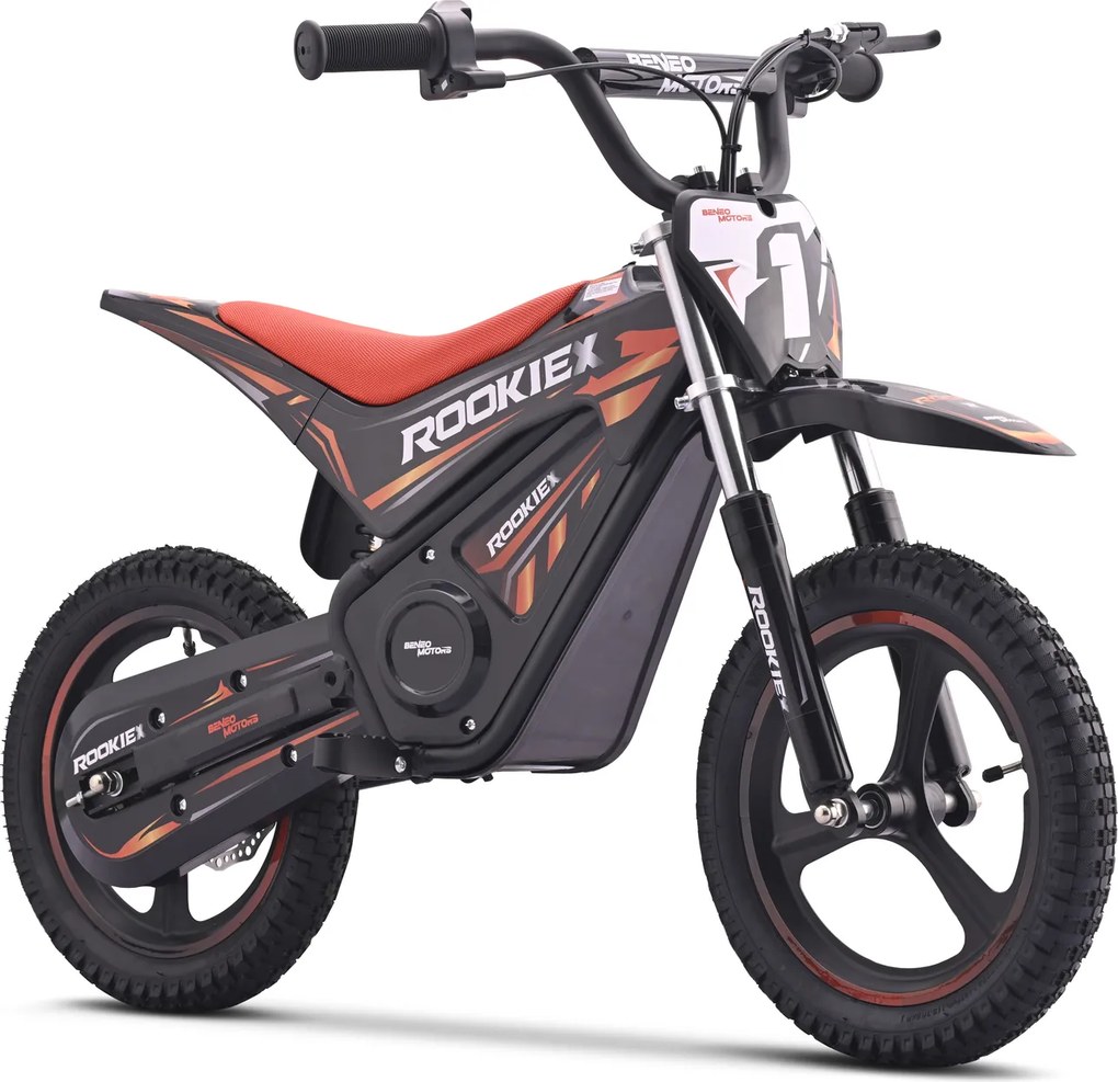 Mota elétrica infantil ROOKIE X 24V (14"), bateria de lítio, motor de 250 W, travão de disco Vermelha