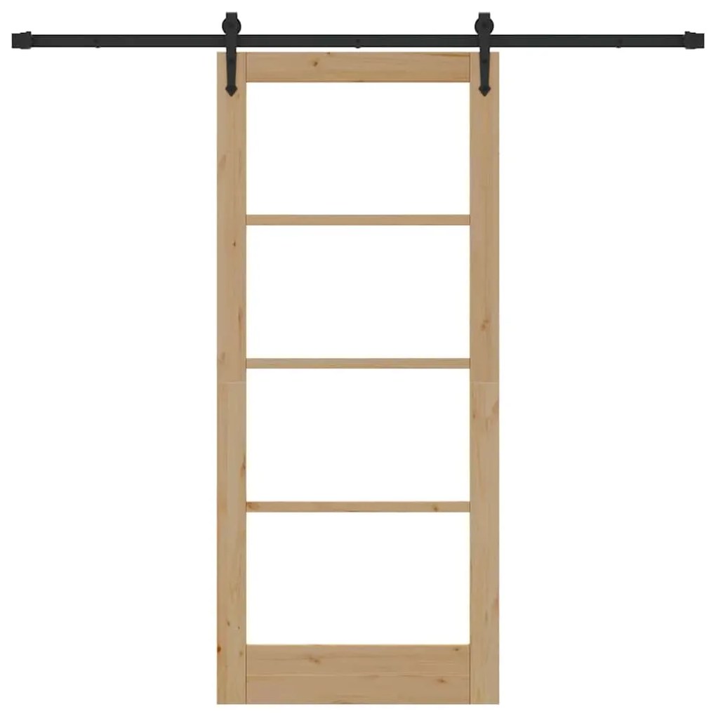 Porta Deslizante vidaXL com Conjunto de Hardware 'ORKDAL'86x198.5 cm