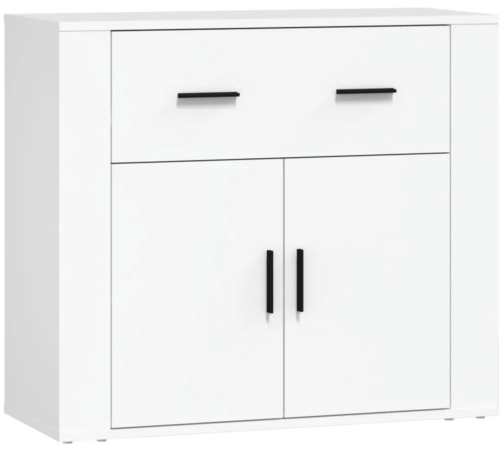 Aparadores 3 pcs madeira processada branco