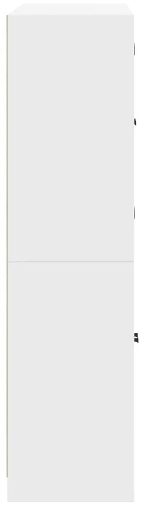 Estante c/ portas 136x37x142 cm derivados de madeira branco