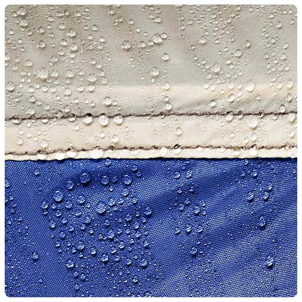 Tenda de festas impermeável azul ciano