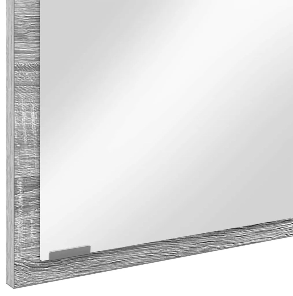 Espelho de Casa de Banho com Luz LED Cinza Sonoma 90x8,5x37 cm