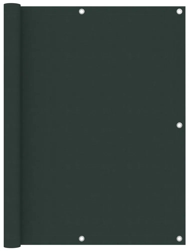 Tela de varanda 120x600 cm tecido Oxford verde-escuro
