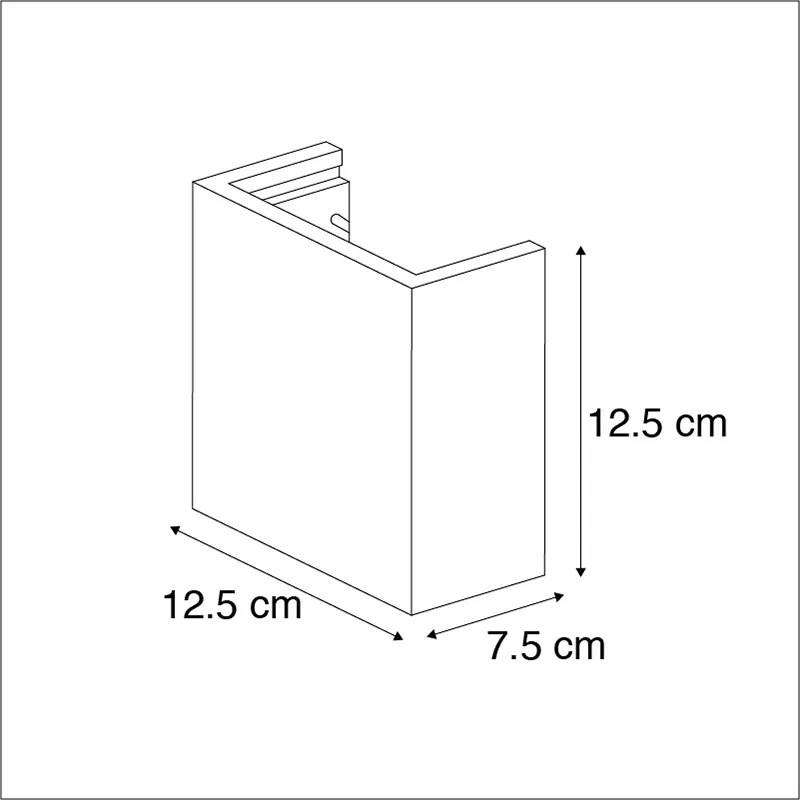 Betão industrial para candeeiro de parede - Meave Industrial