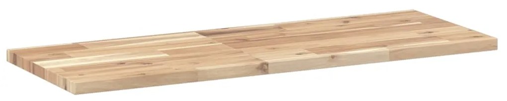 Prateleira flutuante 3pcs 100x30x2cm acácia maciça não tratada