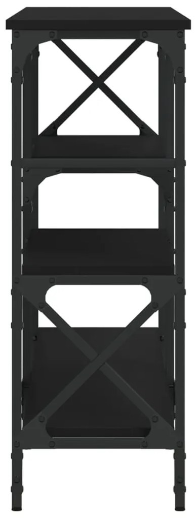 Mesa consola 150x29x76,5 cm derivados de madeira preto