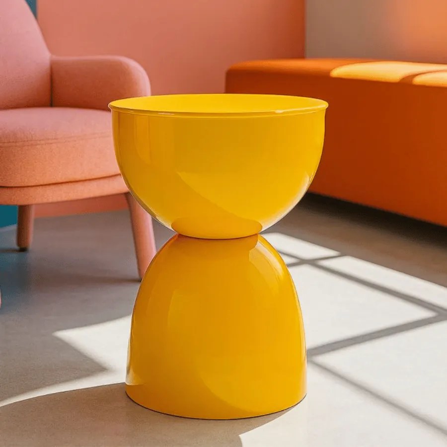 MESA DE APOIO YAO Ø 31X46 CM AMARELO