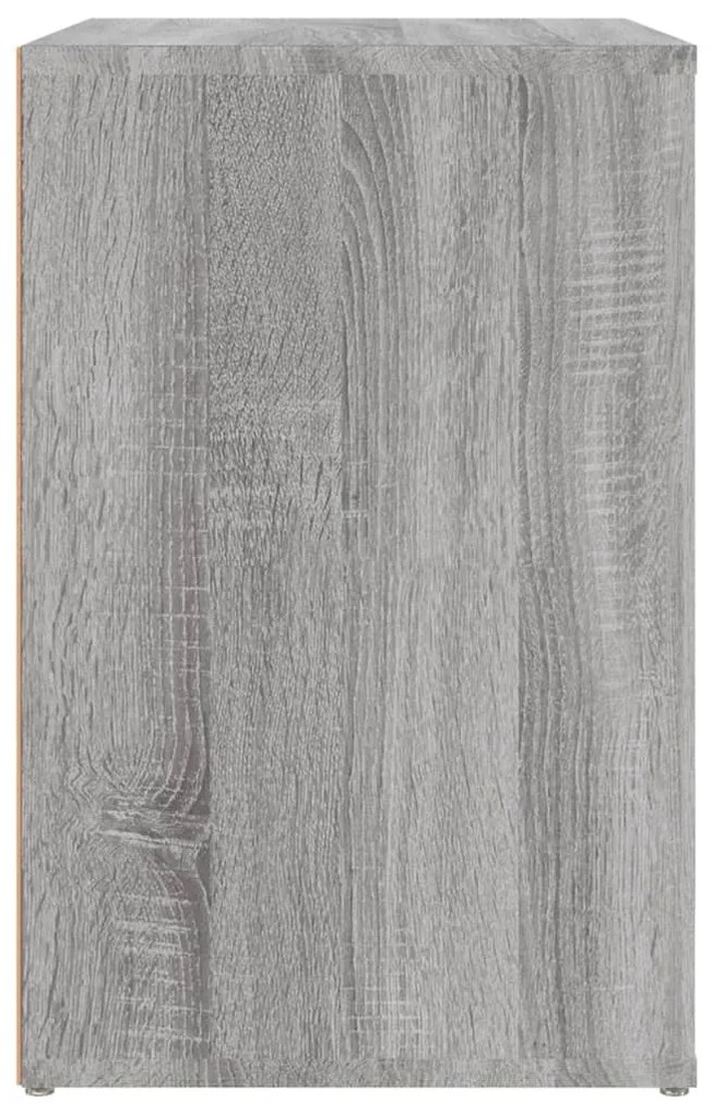 Sapateira 130x35x54 cm derivados de madeira cinzento sonoma