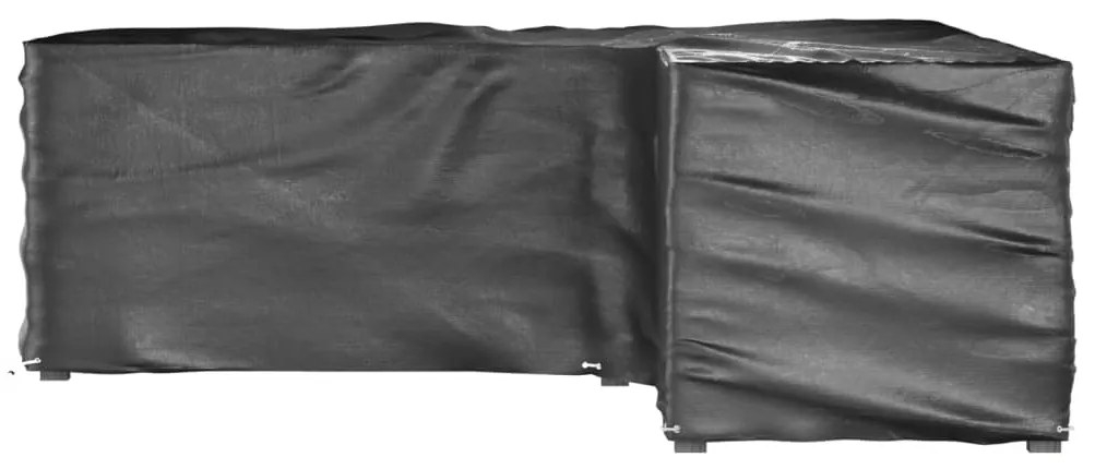 Capas p/ mobília jardim forma de L 2 pcs 16 ilhós 285x285x90 cm