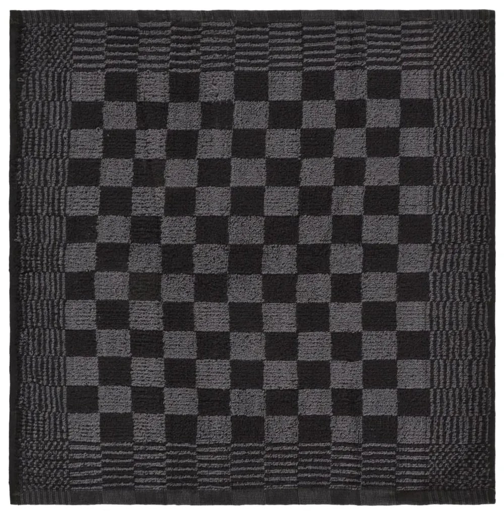 Conjunto de panos de cozinha 20 pcs algodão preto e cinzento
