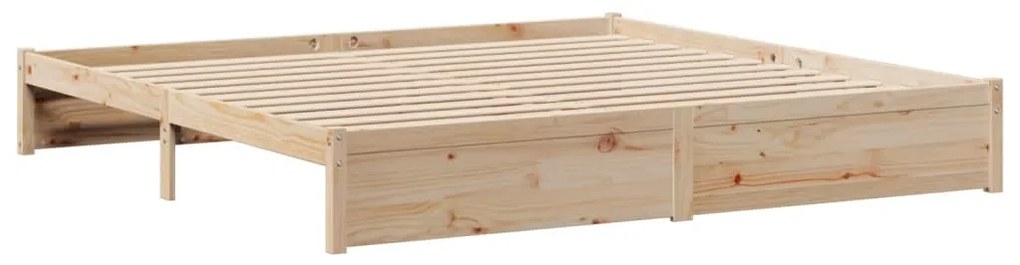 Cama com estante sem colchão 180x200 cm pinho maciço