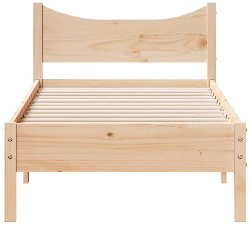 Cama sem colchão 90x190 cm madeira de pinho maciça