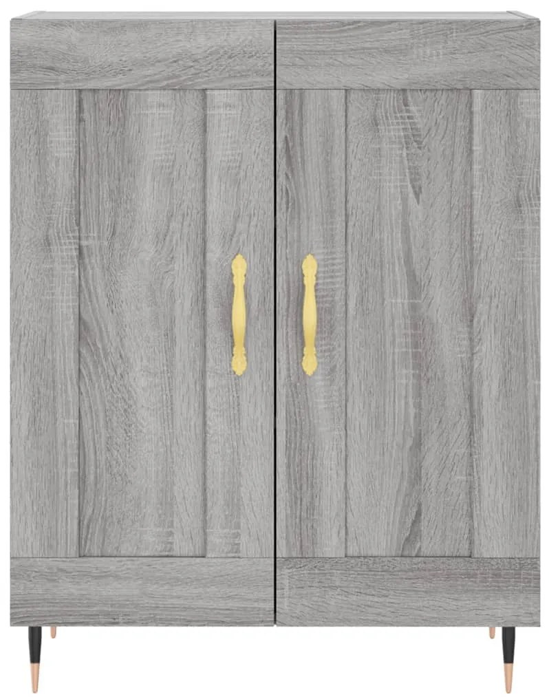 Armário alto 69,5x34x180 cm derivados de madeira sonoma cinza