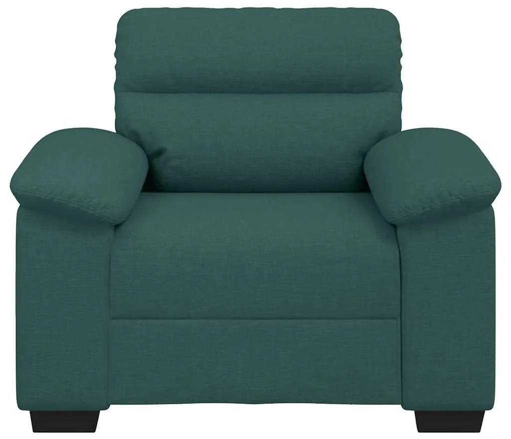 Poltrona 60 cm tecido verde-escuro