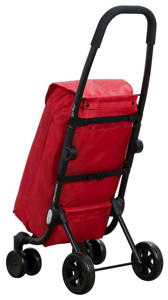Carro de Compras Playmarket 24917 277 GO4 Vermelho (43,5 L)