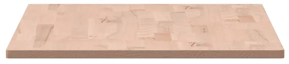 Tampo de mesa retangular 80x40x1,5 cm madeira de faia maciça