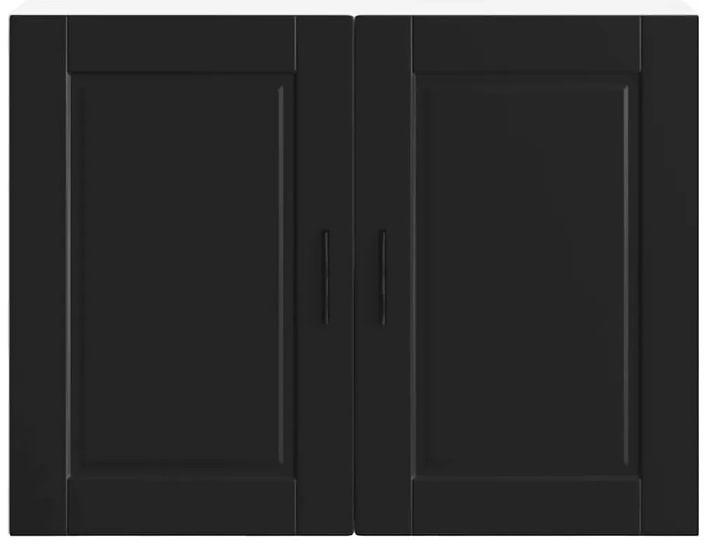 Armário de parede de cozinha Porto derivados de madeira preto