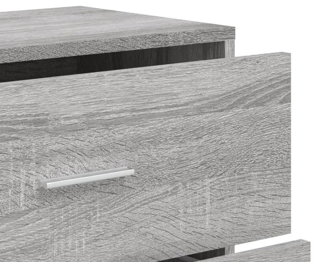Aparadores 2 pcs 60x31x84 cm derivados madeira cinzento sonoma